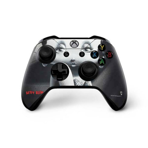 Betty Boop Black and White Xbox One X Controller Skin