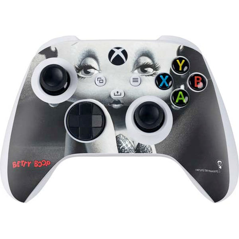 Betty Boop Black and White Xbox Series S Controller Skin
