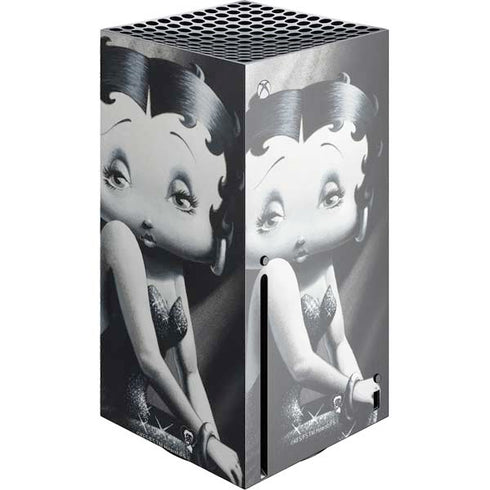 Betty Boop Black and White Xbox Series X Console Skin