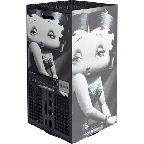 Betty Boop Black and White Xbox Series X Console Skin