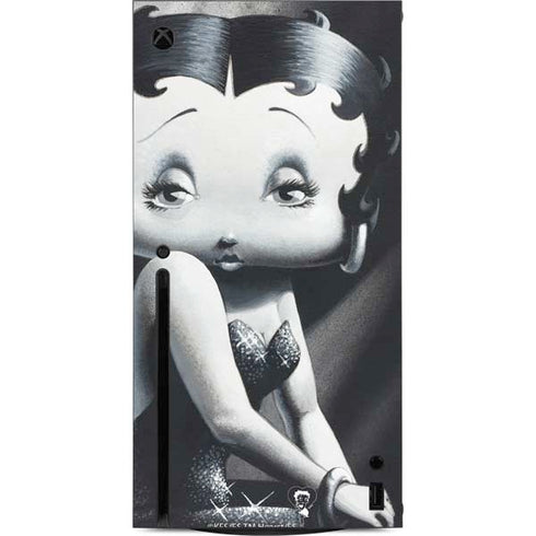 Betty Boop Black and White Xbox Series X Console Skin