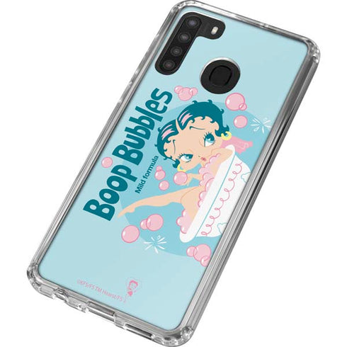 Betty Boop Bubbles Galaxy A21 Clear Case