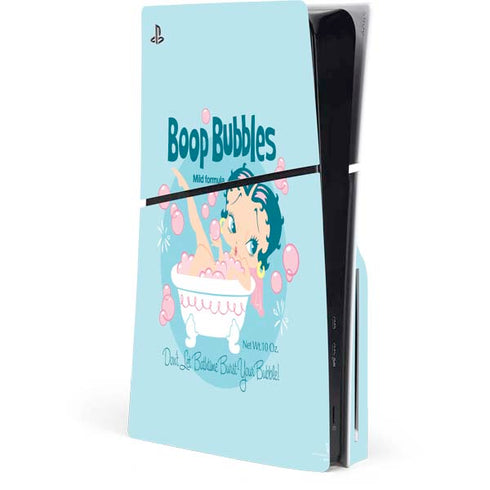 Betty Boop Bubbles PS5 Slim Disk Console Skin