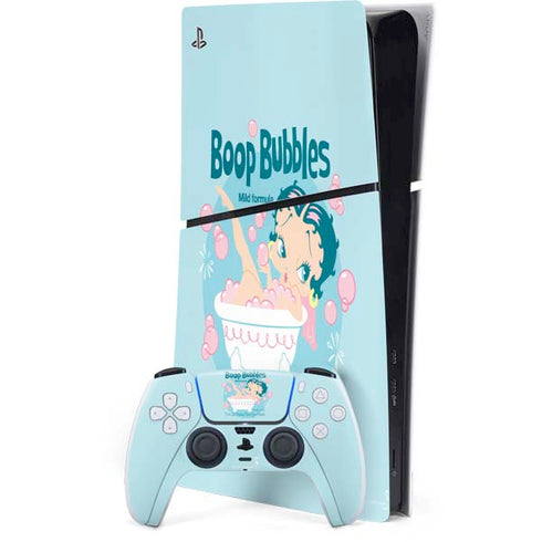 Betty Boop Bubbles PS5 Slim Digital Edition Console Skin