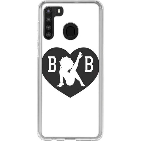 Betty Boop BW Galaxy A21 Clear Case