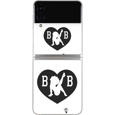 Betty Boop BW Galaxy Z Flip4 5G Skin