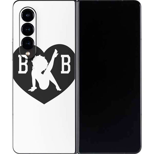 Betty Boop BW Galaxy Z Fold4 5G Skin