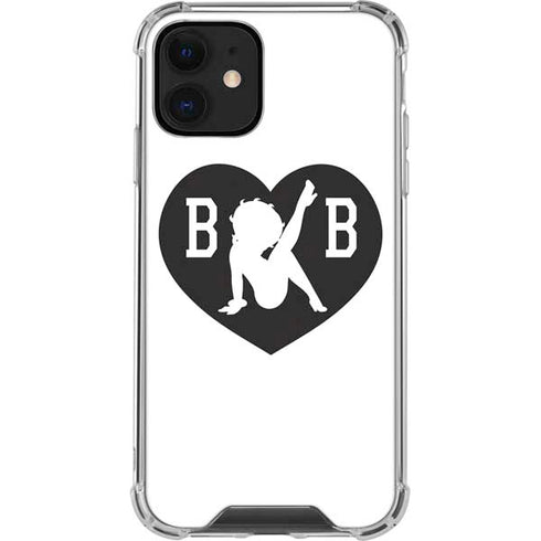 Betty Boop BW iPhone 12 Clear Case