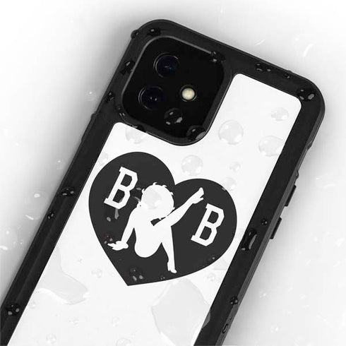 Betty Boop BW iPhone 12 Waterproof Case