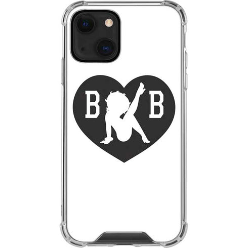 Betty Boop BW iPhone 14 Plus Clear Case