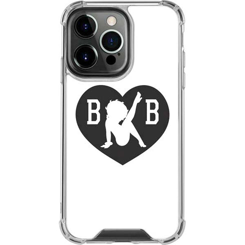 Betty Boop BW iPhone 15 Pro Clear Case