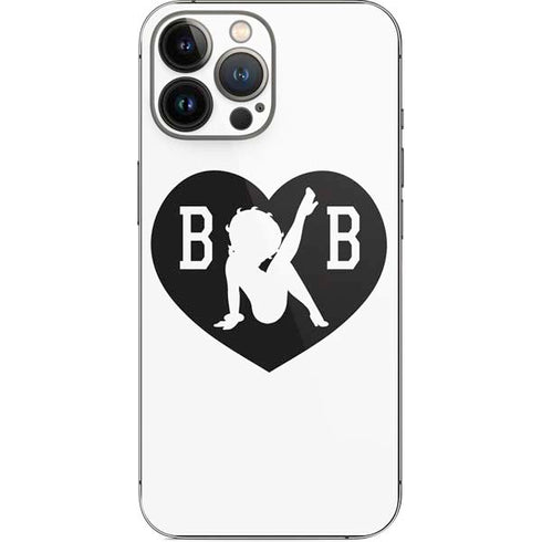 Betty Boop BW iPhone 14 Pro Max Skin