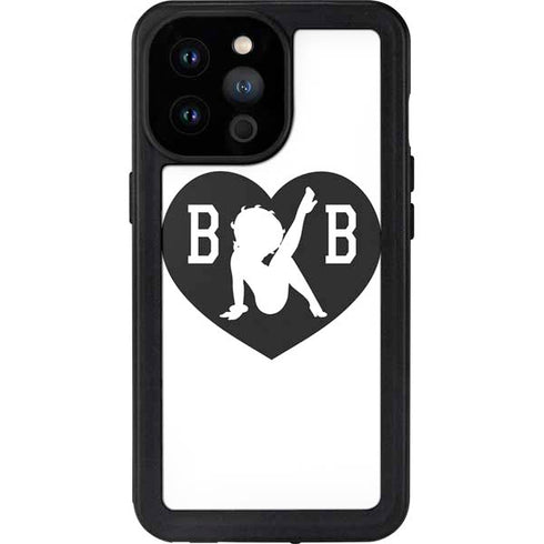 Betty Boop BW iPhone 14 Pro Max Waterproof Case