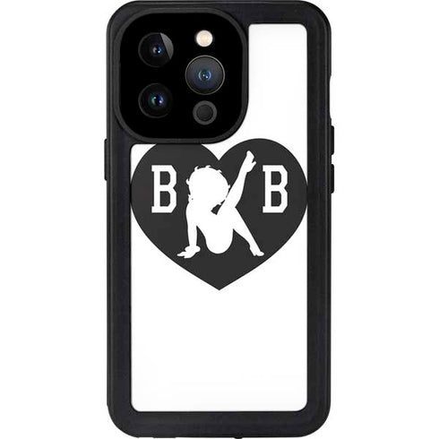 Betty Boop BW iPhone 14 Pro Waterproof Case