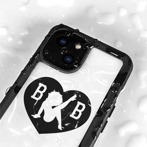 Betty Boop BW iPhone 15 Plus Waterproof Case