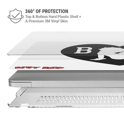Betty Boop BW MacBook Pro 16in (2019-20) Case plus Skin