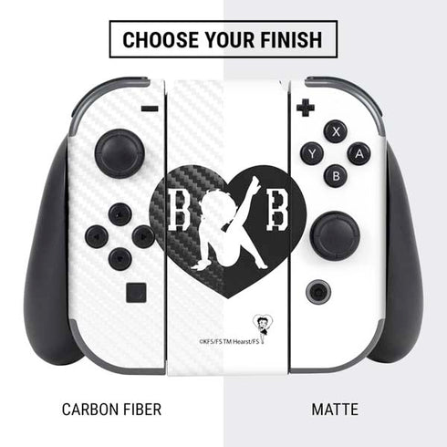 Betty Boop BW Nintendo Switch Bundle Skin