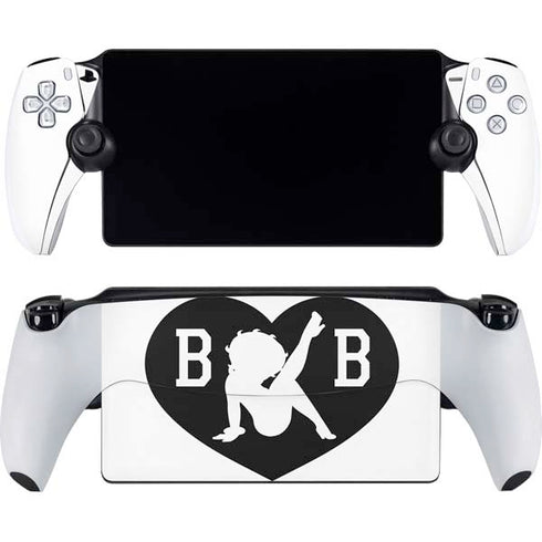 Betty Boop BW PlayStation Portal Remote Player Skin