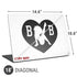 Betty Boop BW Universal Laptop 18in (14.6 x 10.6in) Skin