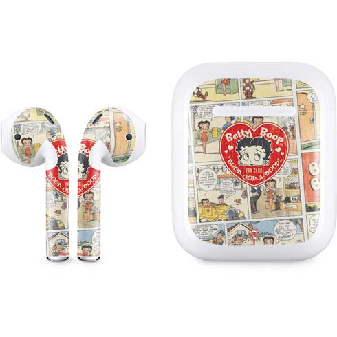Betty Boop Comic Strip Apple AirPods Skin