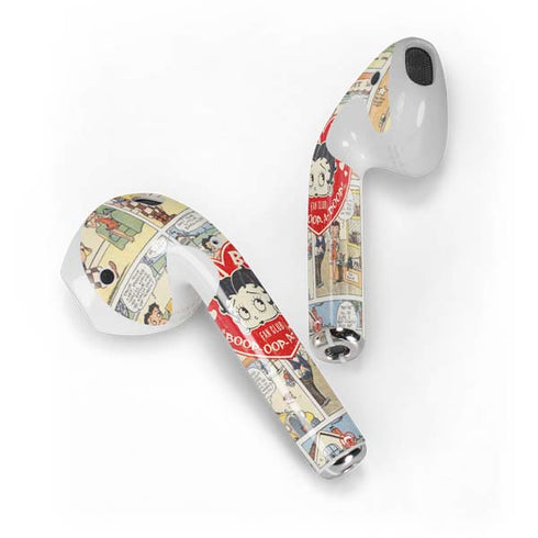 Betty Boop Comic Strip Apple AirPods Skin