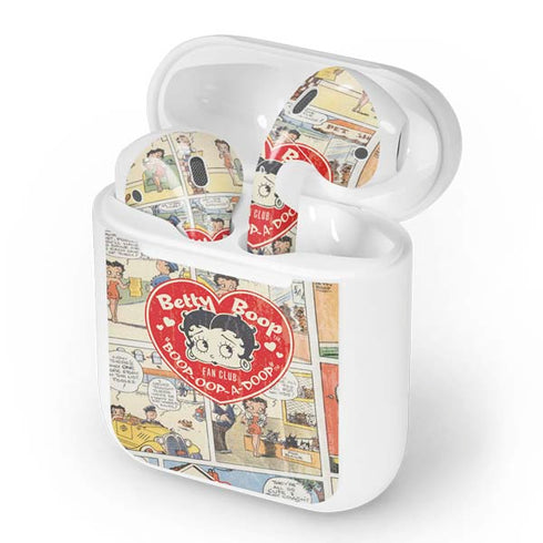 Betty Boop Comic Strip Apple AirPods Skin