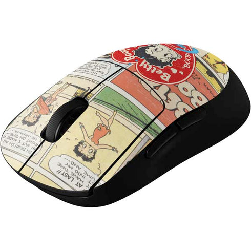 Betty Boop Comic Strip G Pro Wireless Gaming Mouse Skin
