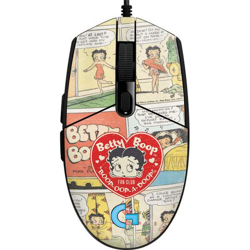 Betty Boop Comic Strip G203 Prodigy RGB Wired Gaming Mouse Skin