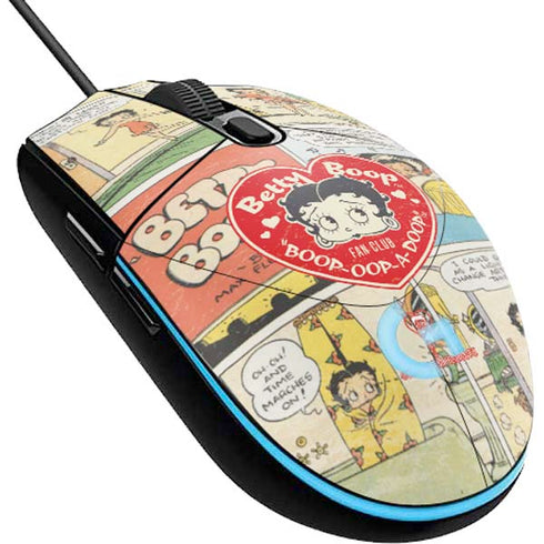 Betty Boop Comic Strip G203 Prodigy RGB Wired Gaming Mouse Skin