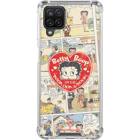 Betty Boop Comic Strip Galaxy A12 Clear Case