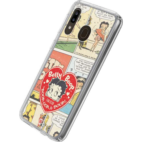 Betty Boop Comic Strip Galaxy A20 Clear Case