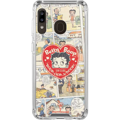 Betty Boop Comic Strip Galaxy A30 Clear Case