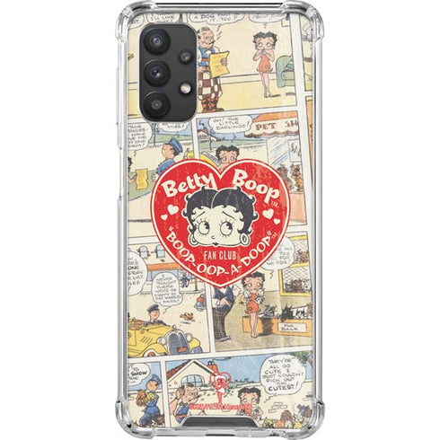 Betty Boop Comic Strip Galaxy A32 5G Clear Case