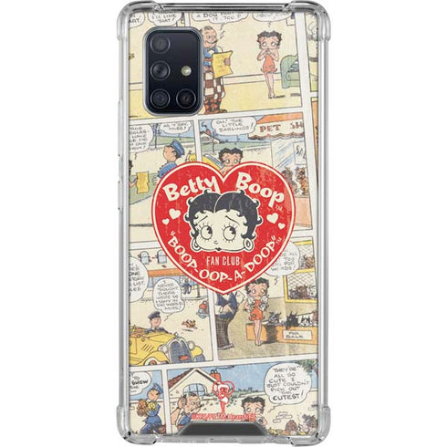 Betty Boop Comic Strip Galaxy A71 5G Clear Case