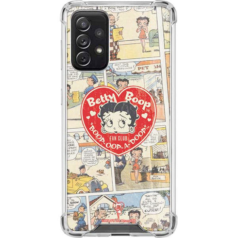 Betty Boop Comic Strip Galaxy A72 5G Clear Case