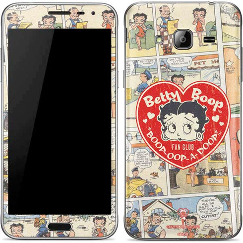Betty Boop Comic Strip Galaxy J3 Skin