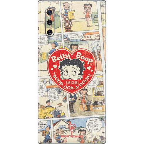 Betty Boop Comic Strip Galaxy Note 10 Skin