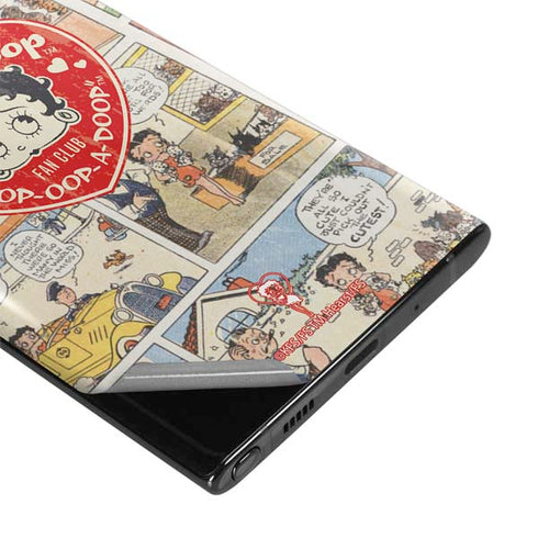 Betty Boop Comic Strip Galaxy Note 10 Skin
