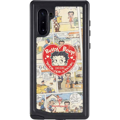 Betty Boop Comic Strip Galaxy Note 10 Waterproof Case