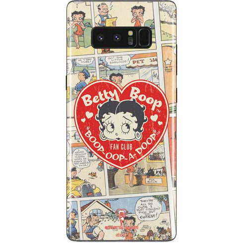 Betty Boop Comic Strip Galaxy Note 8 Skin
