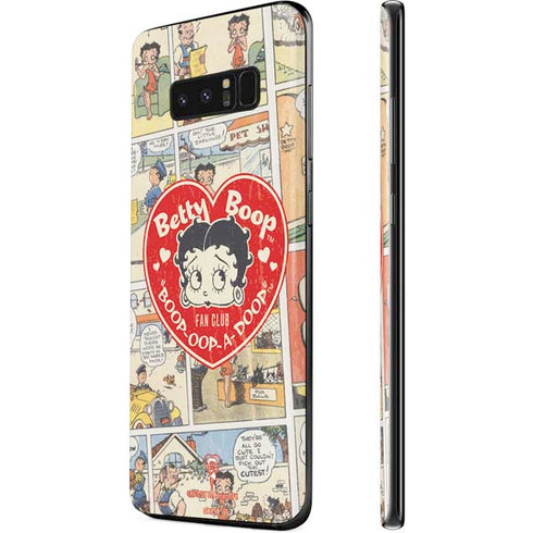 Betty Boop Comic Strip Galaxy Note 8 Skin