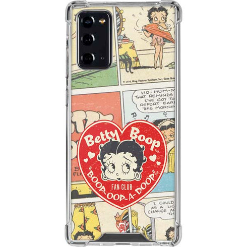 Betty Boop Comic Strip Galaxy Note20 5G Clear Case