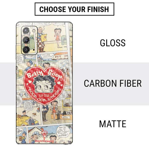 Betty Boop Comic Strip Galaxy Note20 5G Skin