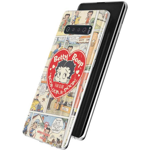 Betty Boop Comic Strip Galaxy S10 Skin