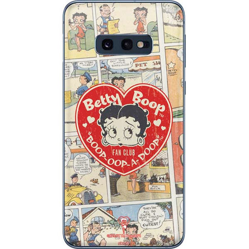 Betty Boop Comic Strip Galaxy S10e Skin
