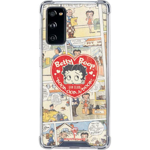 Betty Boop Comic Strip Galaxy S20 FE Clear Case