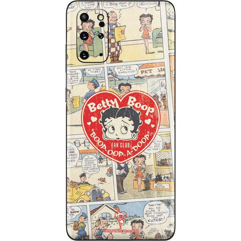 Betty Boop Comic Strip Galaxy S20 Plus Skin