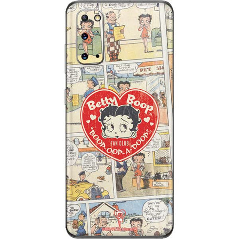 Betty Boop Comic Strip Galaxy S20 Skin