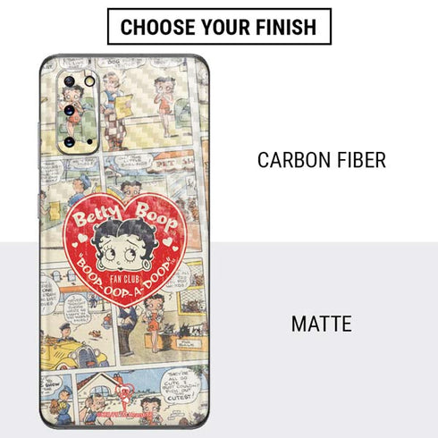 Betty Boop Comic Strip Galaxy S20 Skin