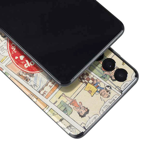 Betty Boop Comic Strip Galaxy S21 5G Skin